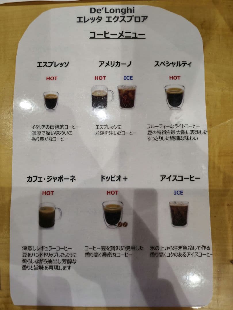 デロンギ　エレッタ　エクスプロア