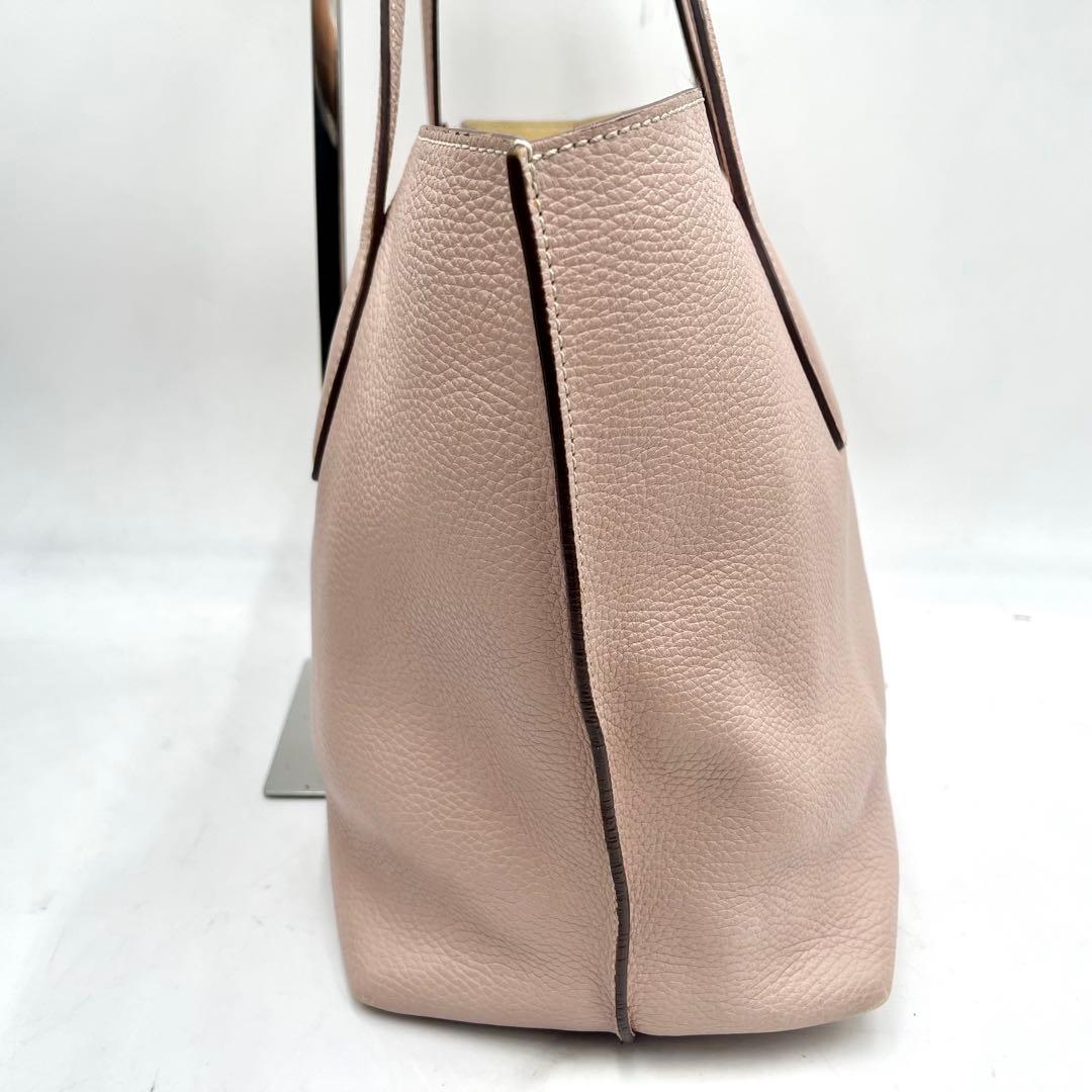 希少✨トッズ ジョイ トートバッグ ビジネス チャーム レザー A4収納可