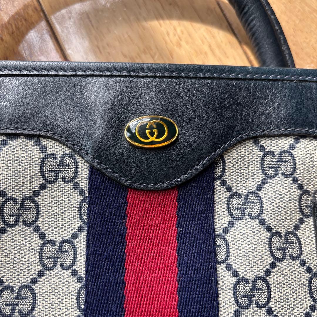 GUCCI トートバッグ GGロゴ ストライプ