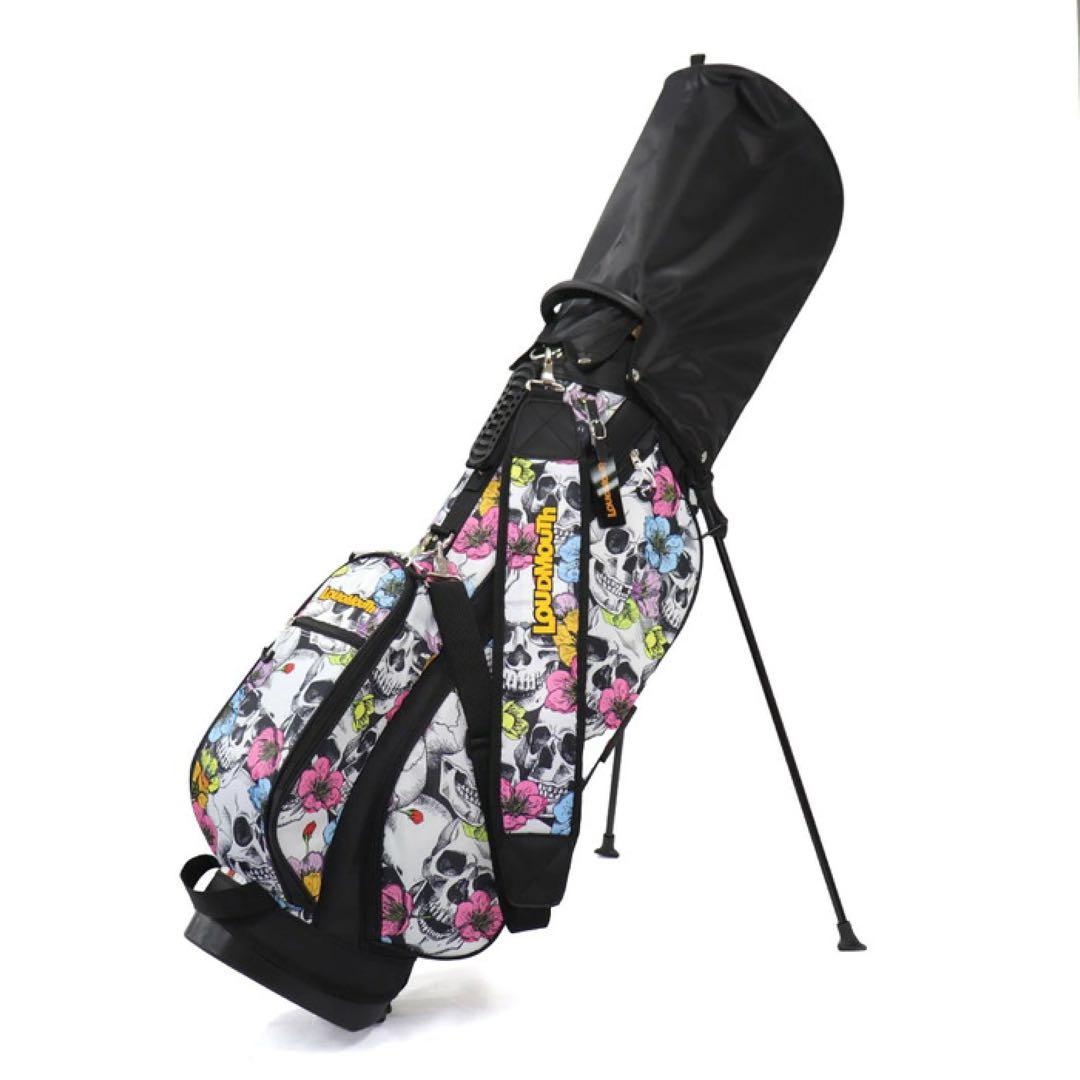 【新品】ラウドマウス キャディバッグ 8.5型 スカルフラワーズ 151