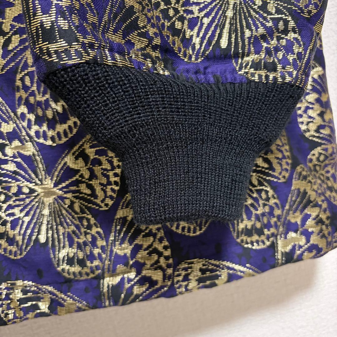 ニードルス パピヨン総柄ジャガードコーチジャケット