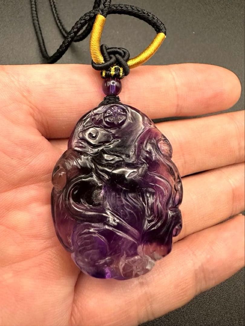 九尾ネックレス（アメジスト）2