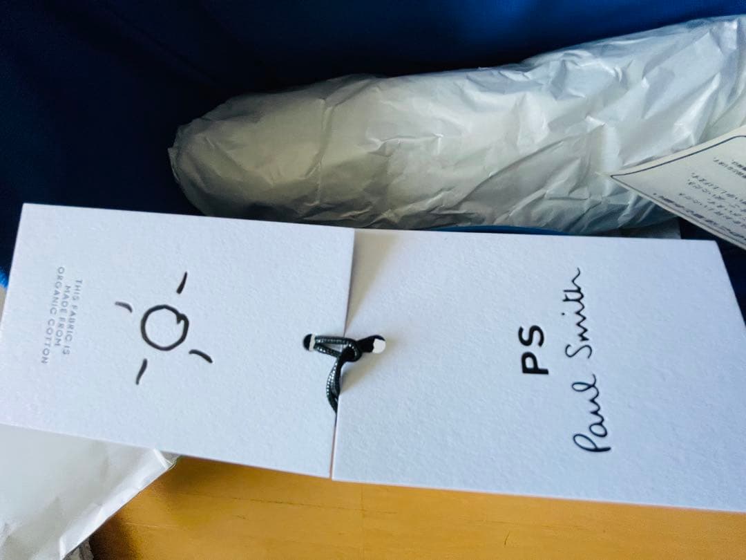 Paul Smithコアオーガニックコットン トートバッグ M ブルー