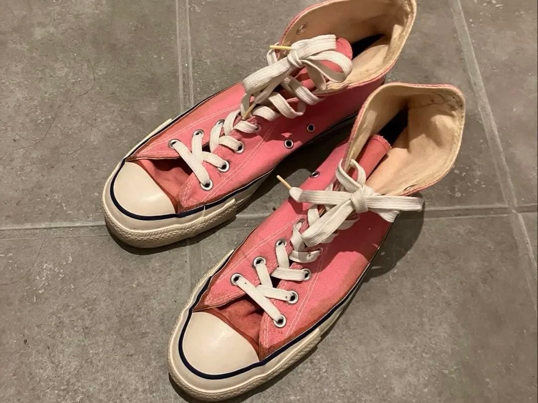 80s コンバースオールスター　オリジナル　ピンク　サイズ10 USA製　ハイ