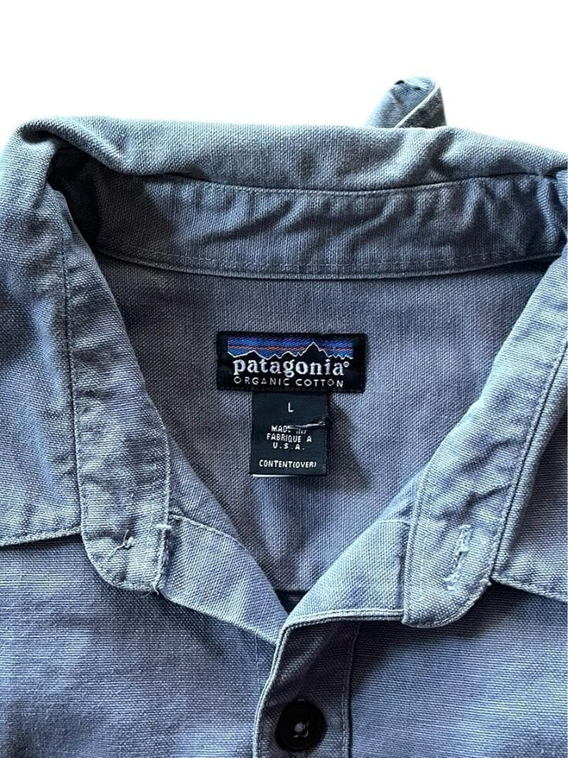 【vintage usa製】パタゴニア コットン ダック ワークシャツ L