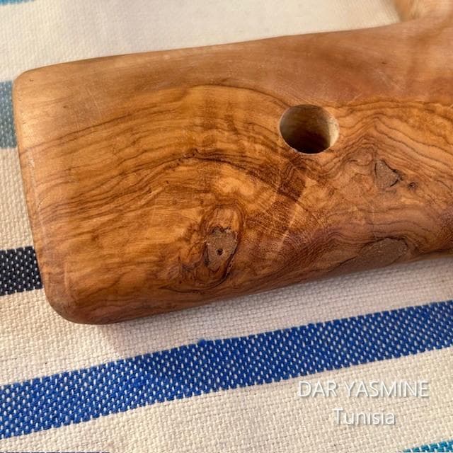 オリーブの木　持ち手角型　シンプルながらもオリーブの良さを　約39.5cm