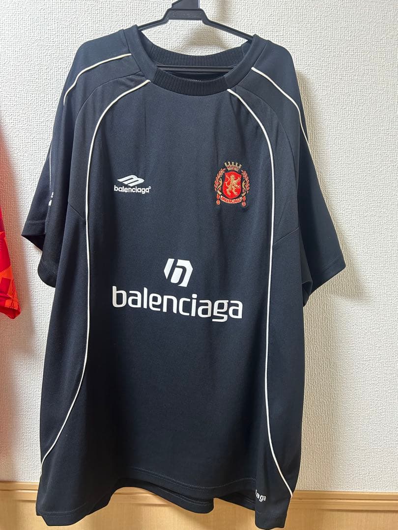 BALENCIAGA サッカーシャツ ブラック サイズ2