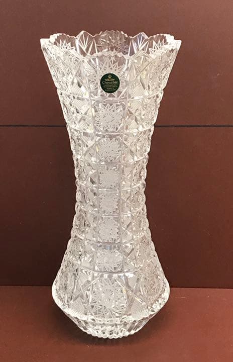 クリスタル花瓶