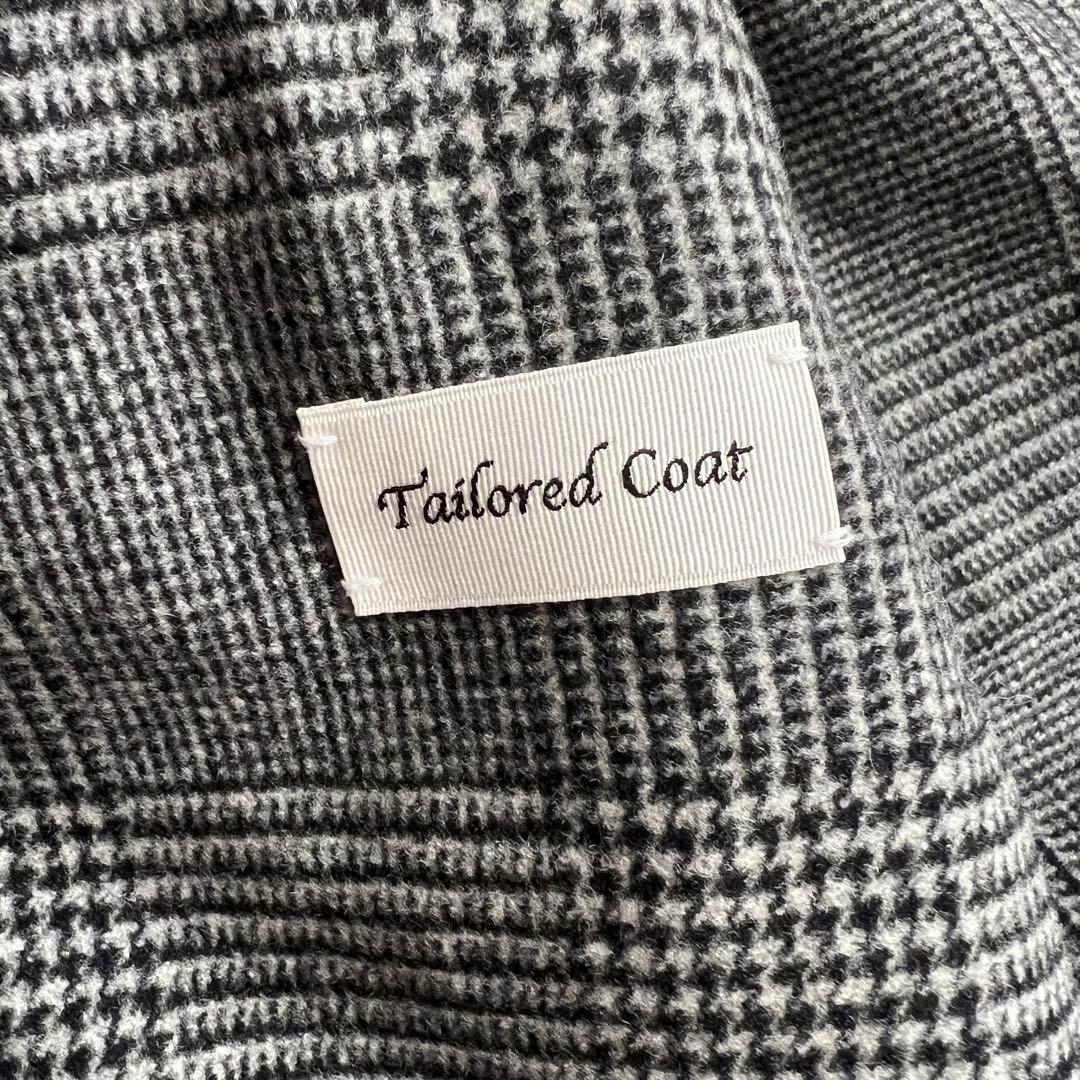 COUTURE D'ADAM グレンチェック　コート　ロング　カシミヤ