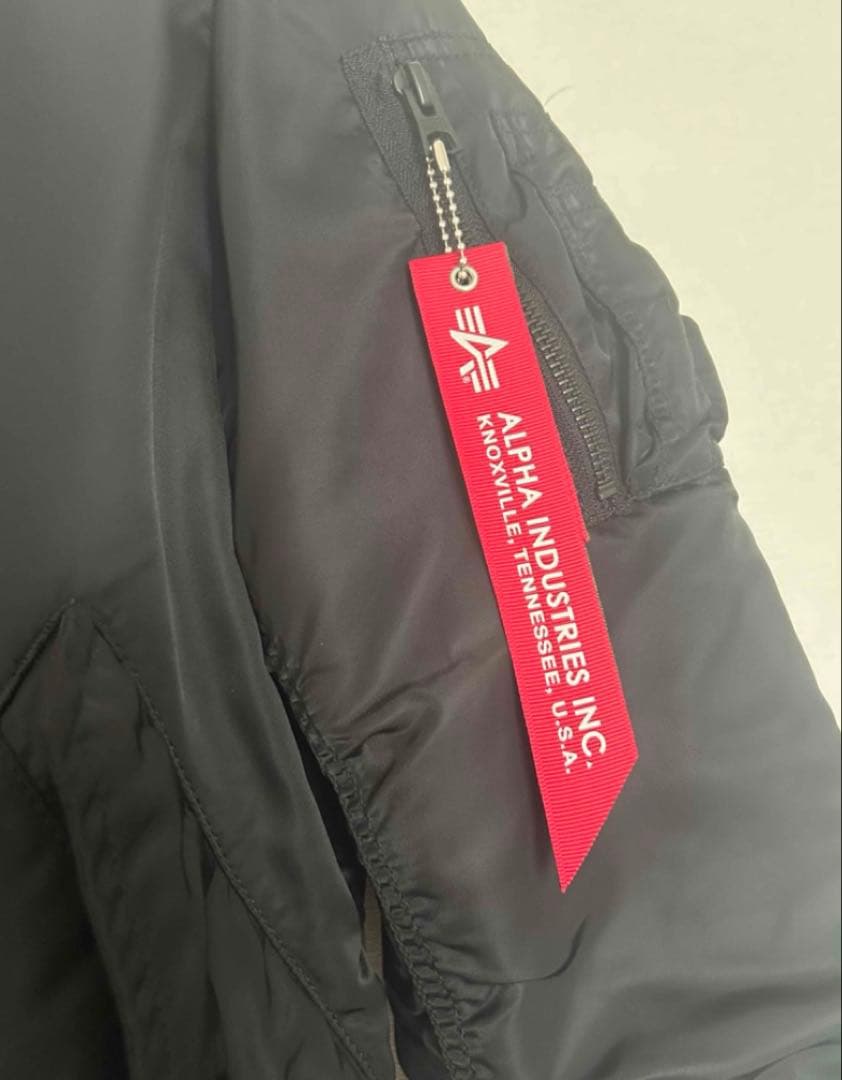 アルファ ALPHA MA-1 ブラック 黒 アメリカ製 S フライトジャケット