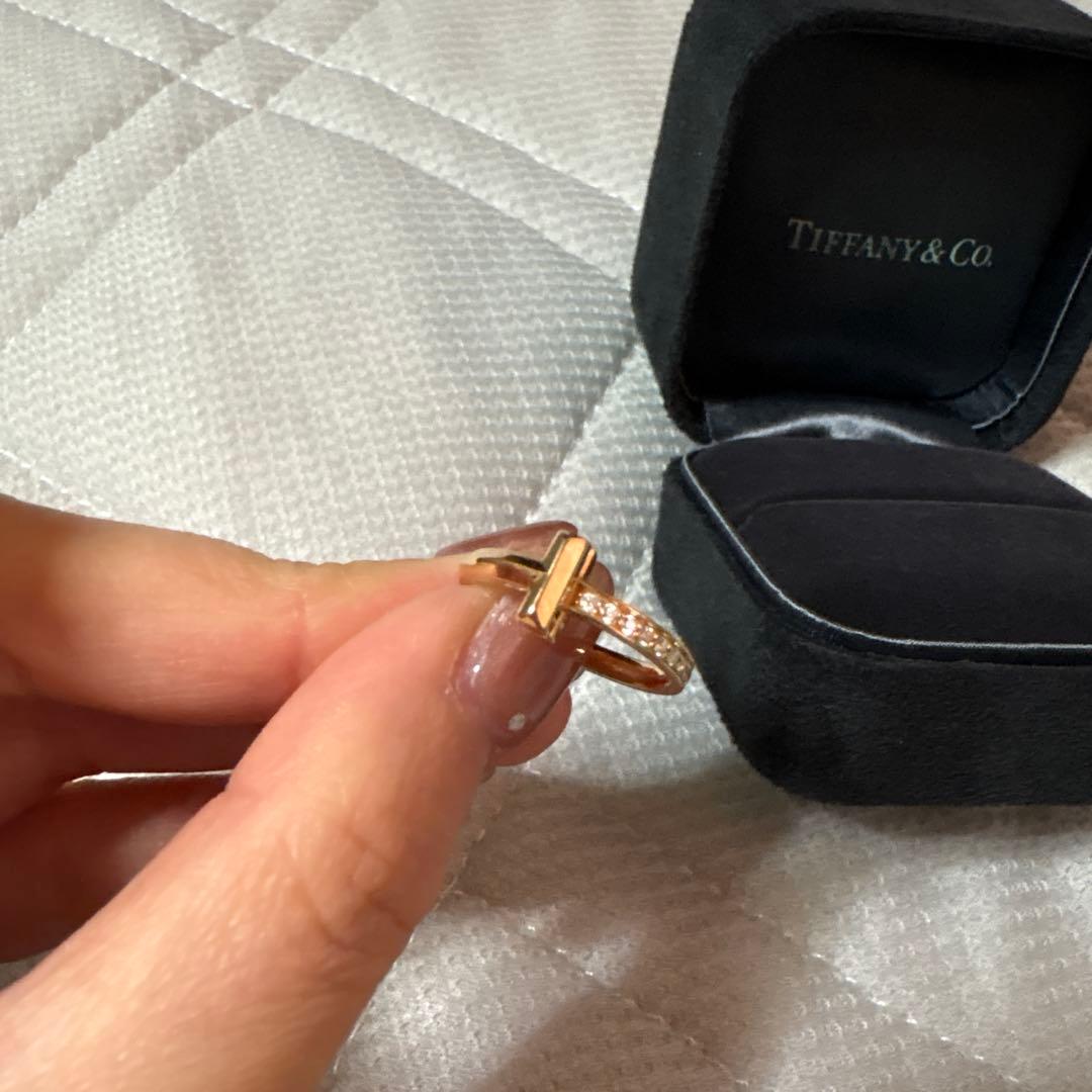 Tiffany & Co. ティファニー　ティーワンリング　9号　PG