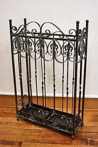 傘立て アイアン ブロンズ アンティーク クラシック 角型 重厚 AJ-512