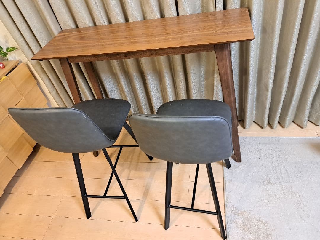 NITORI　ニトリ　カウンターテーブル フィルン　カウンターチェア モラド