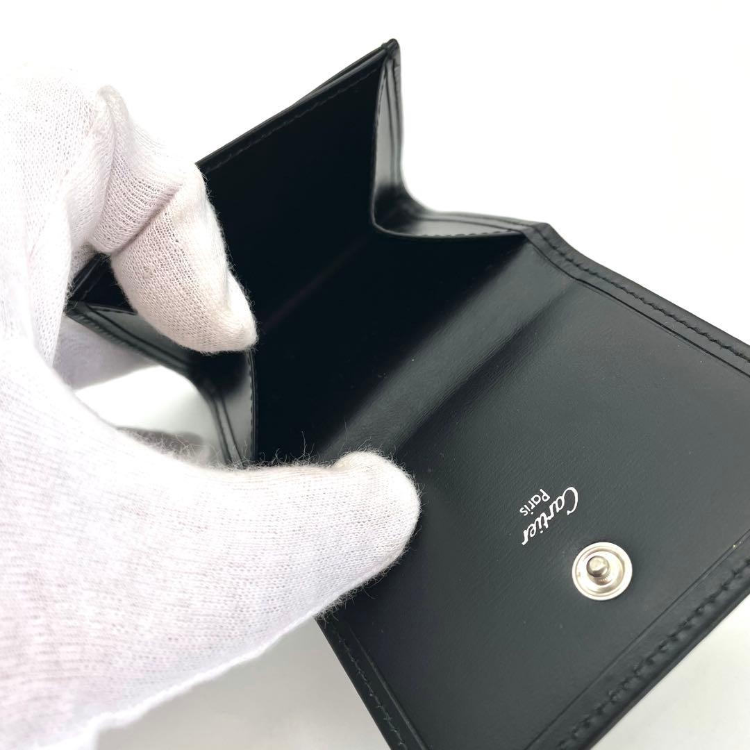 【未使用品】Cartier カルティエ レザー コンパクト ケース