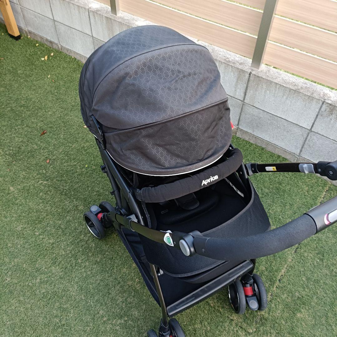 【良品】Aprica　オプティアプレミアム　ベビーカー　エッグショック　AB
