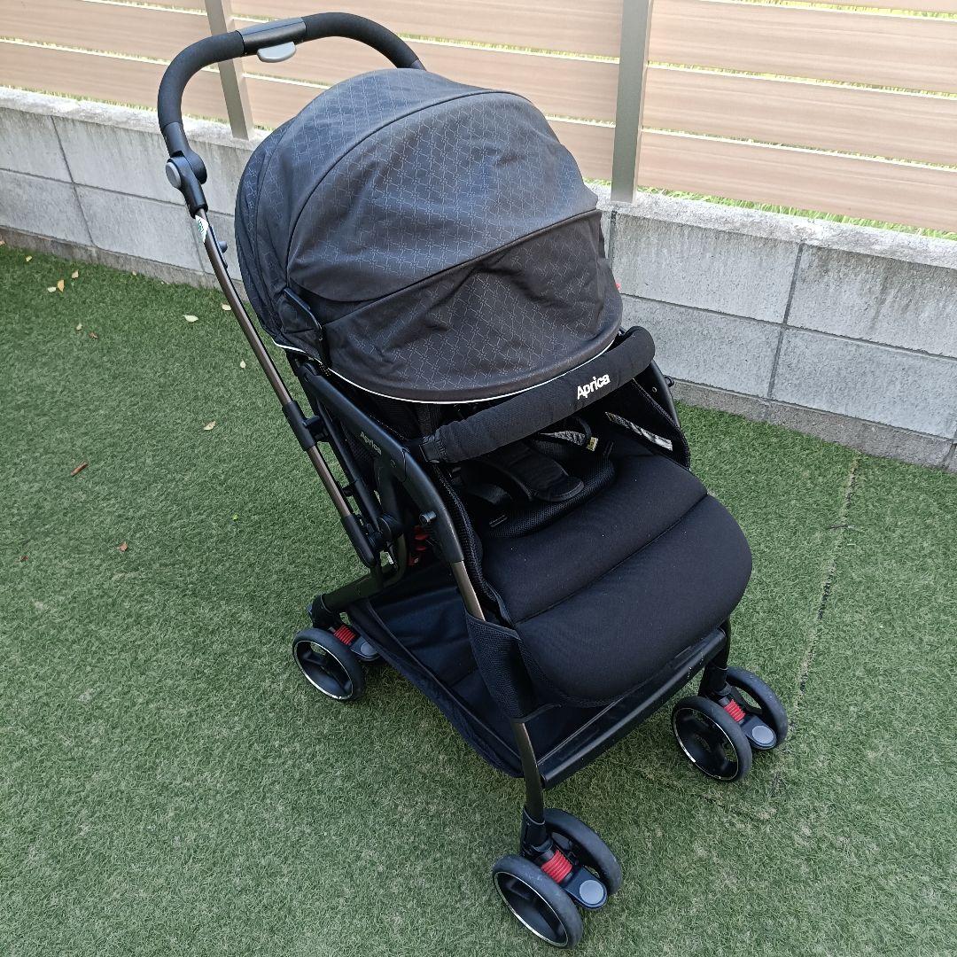 【良品】Aprica　オプティアプレミアム　ベビーカー　エッグショック　AB