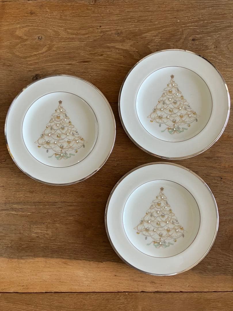 【新品】ノリタケ・クリスマスプレート（3枚セット）