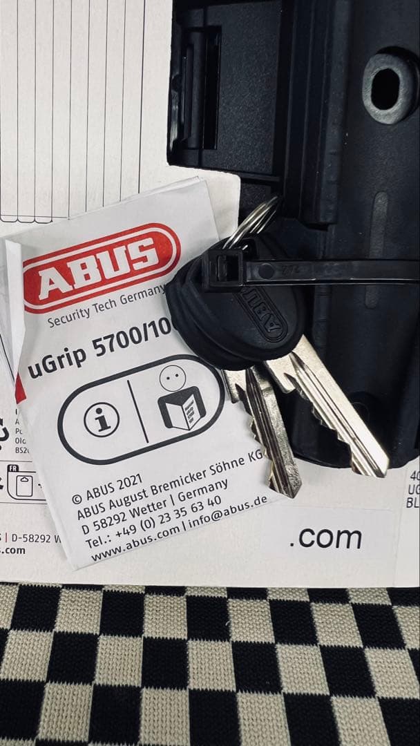 まっくんABUS uGrip BORDO 5700K 自転車ロック 100