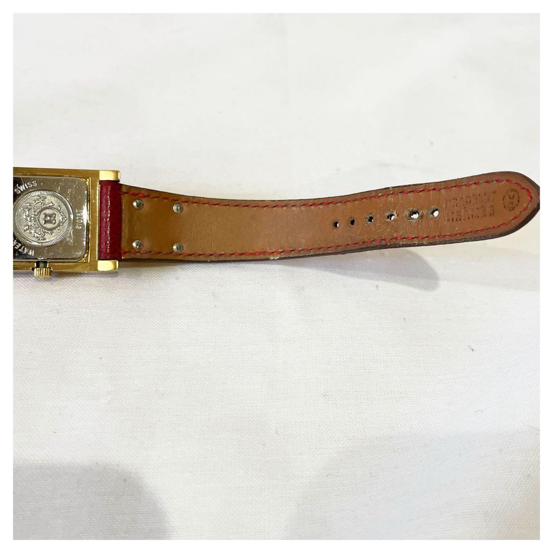 エルメス クォーツ ホワイト文字盤 メドール 腕時計 白文字盤 稼働品