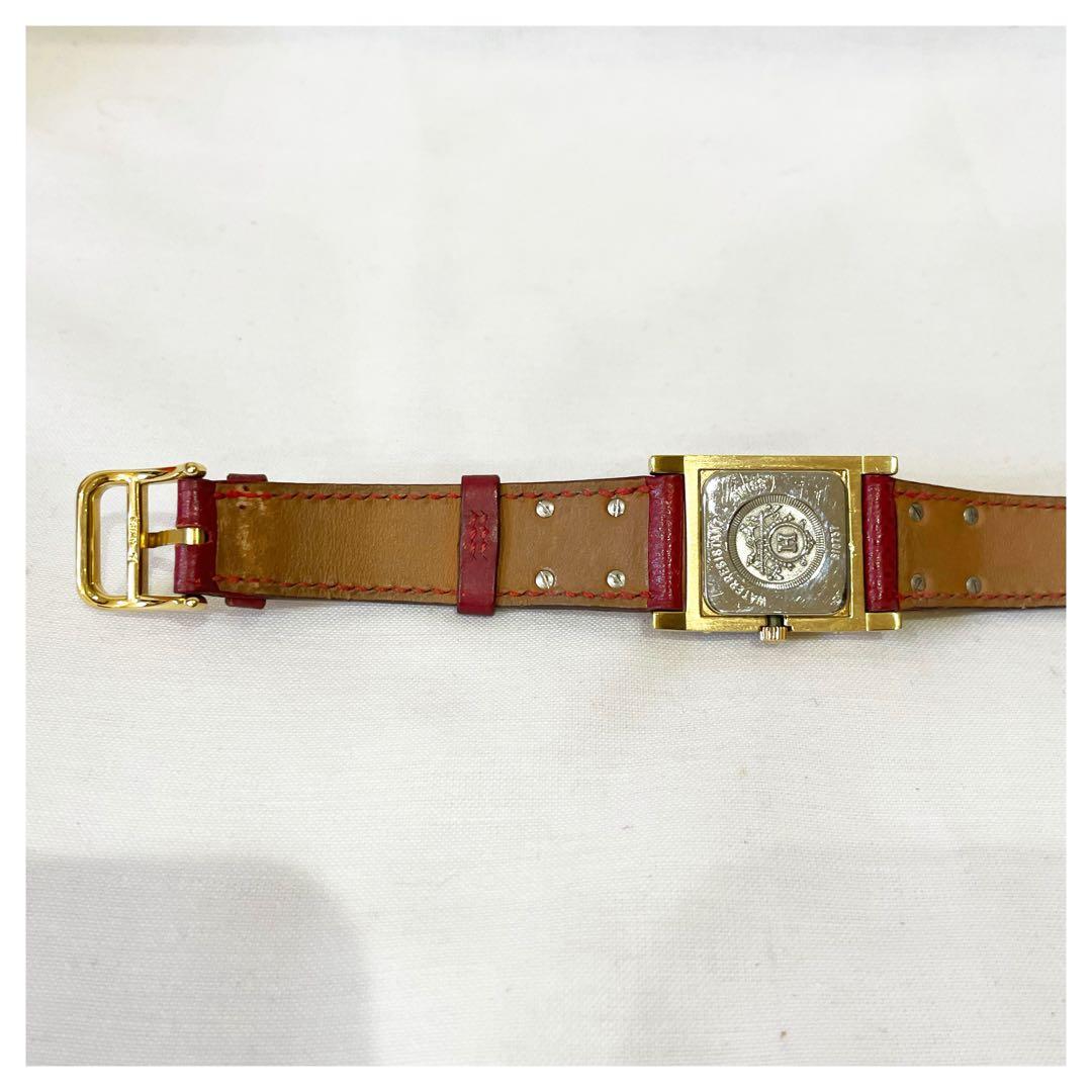 エルメス クォーツ ホワイト文字盤 メドール 腕時計 白文字盤 稼働品