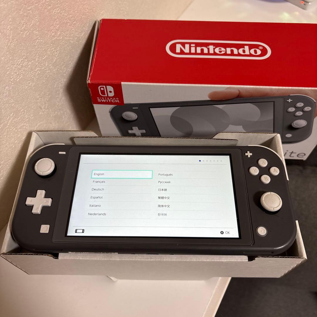 Nintendo Switch Lite グレー 本体　中古