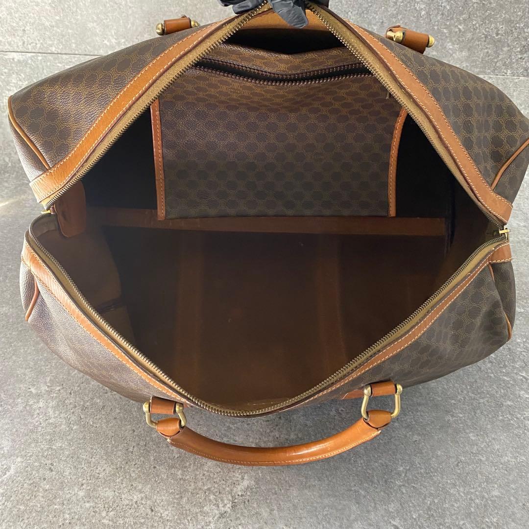 セリーヌ ボストンバック 大容量 マカダム柄 トリオンフ ヴィンテージ