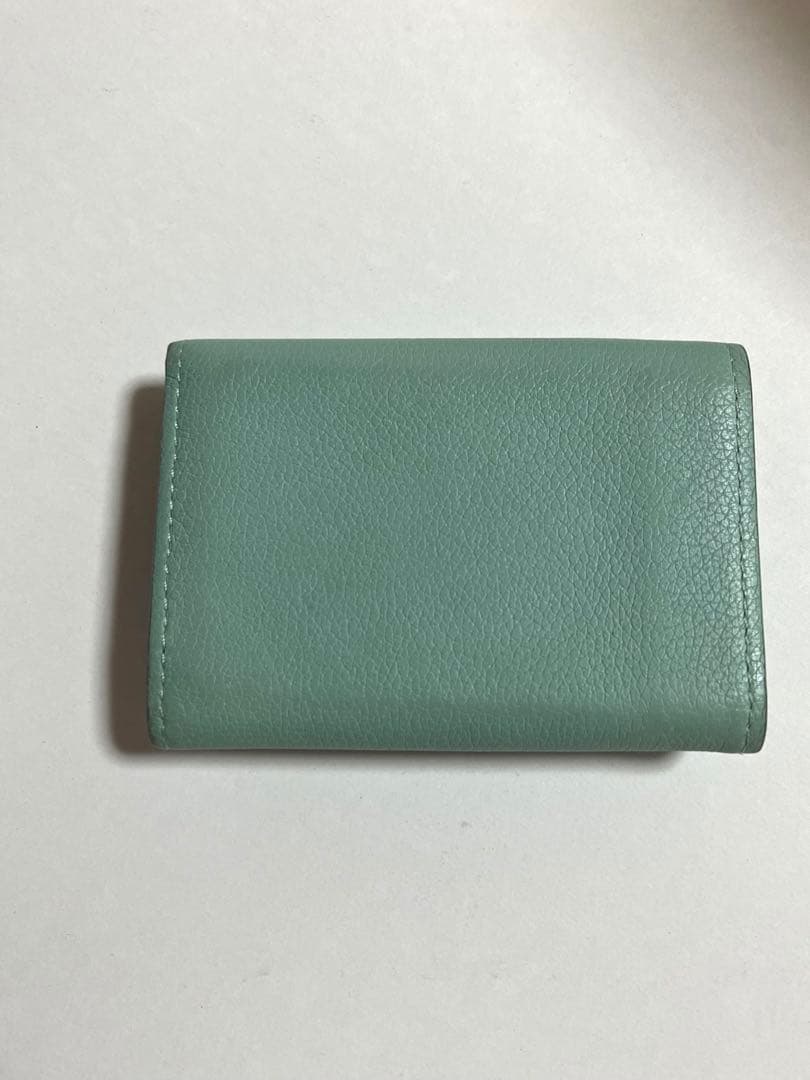 ヴィトン　三つ折り財布　ミントグリーン　ポルトフォイユロックミニ
