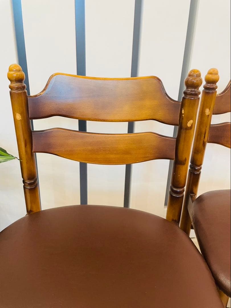 【カリモク】コロニアル　ダイニングチェア　椅子　2脚セット