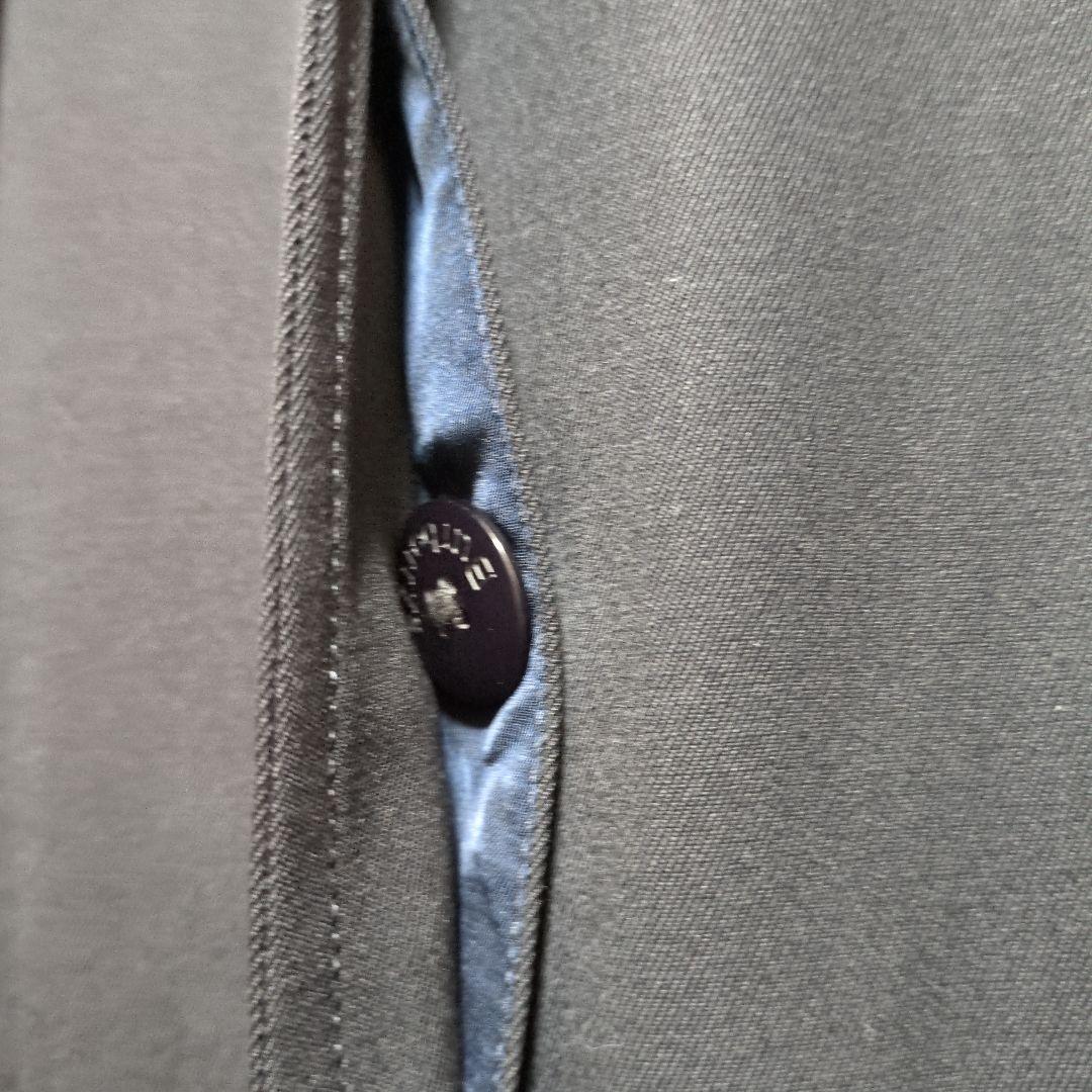 美品　バーバリー　ロングコート　90s　金ボタン　紺　シャドーホース　L相当