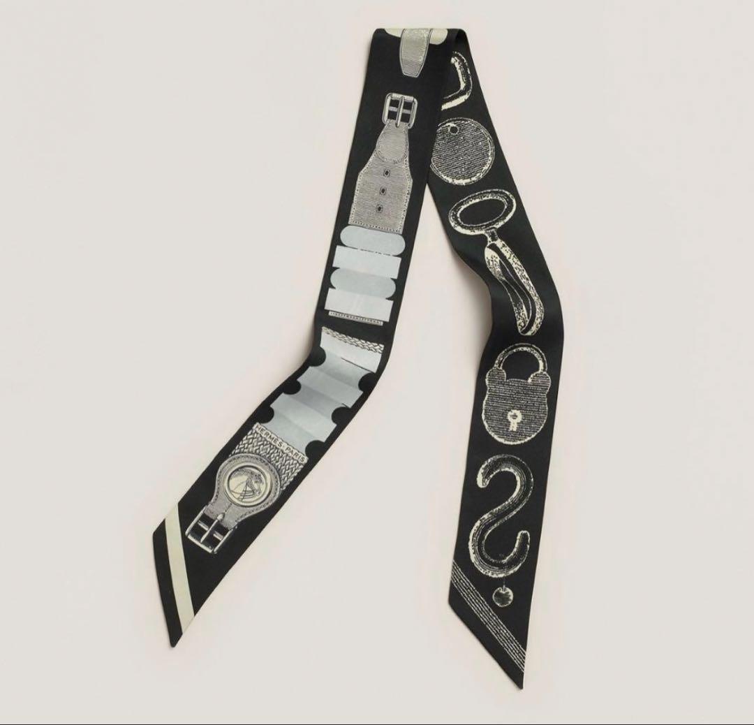 エルメス　ツイリー　ブリッドアブロック　黒　新品未使用