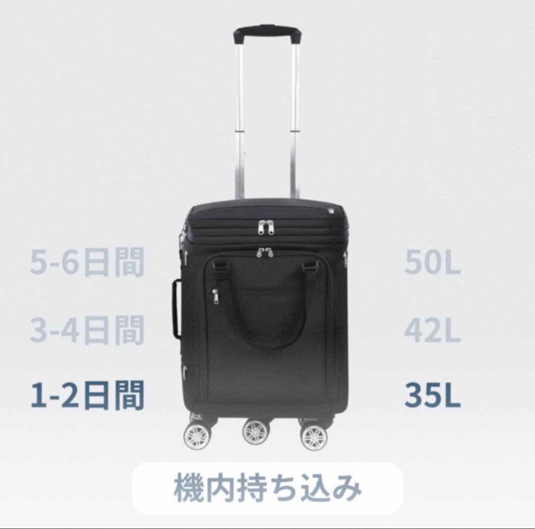 3段階拡張可能キャリーケース　リュックも可　新品TRIPLUS