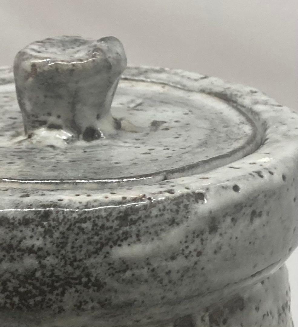 B539b 鼠志野 水指　作者不詳　木箱無し　茶道具