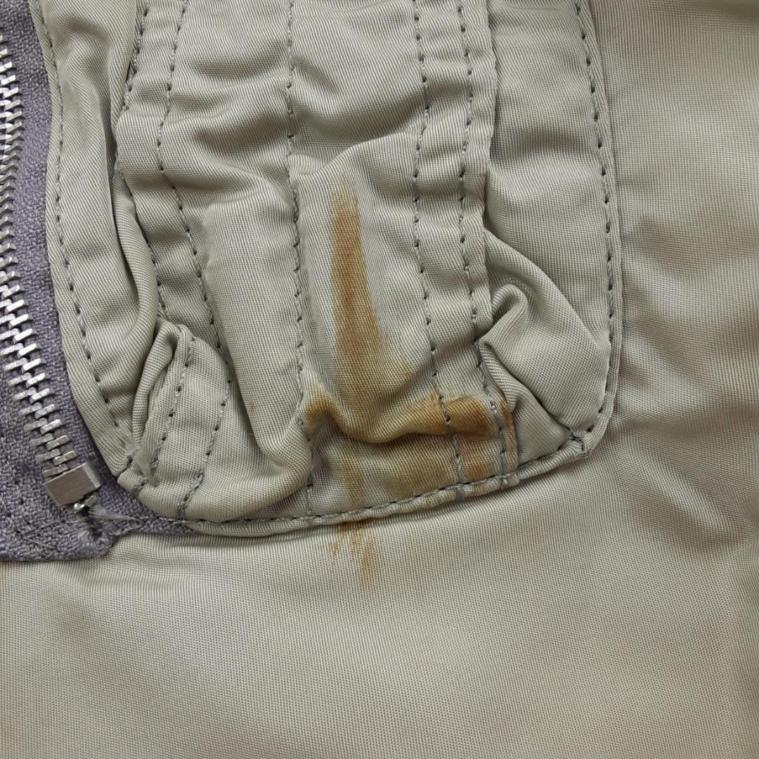 希少90s◎ALPHA アルファ MA-1 シルバー USA製 ヴィンテージ