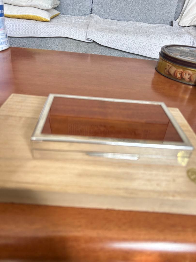 SILVER 925 銀製小物入れ銀製煙草入れアンティーク228g