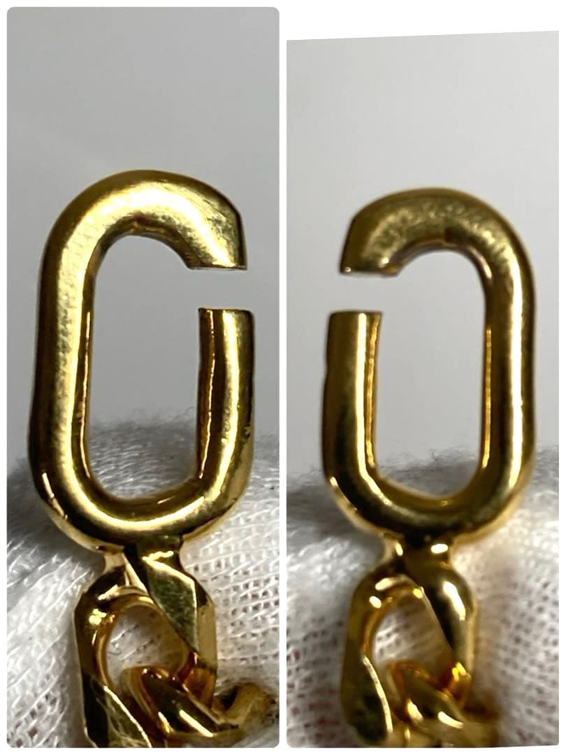 セリーヌ　マカダム　プレート　ゴールド金具　ブレスレット