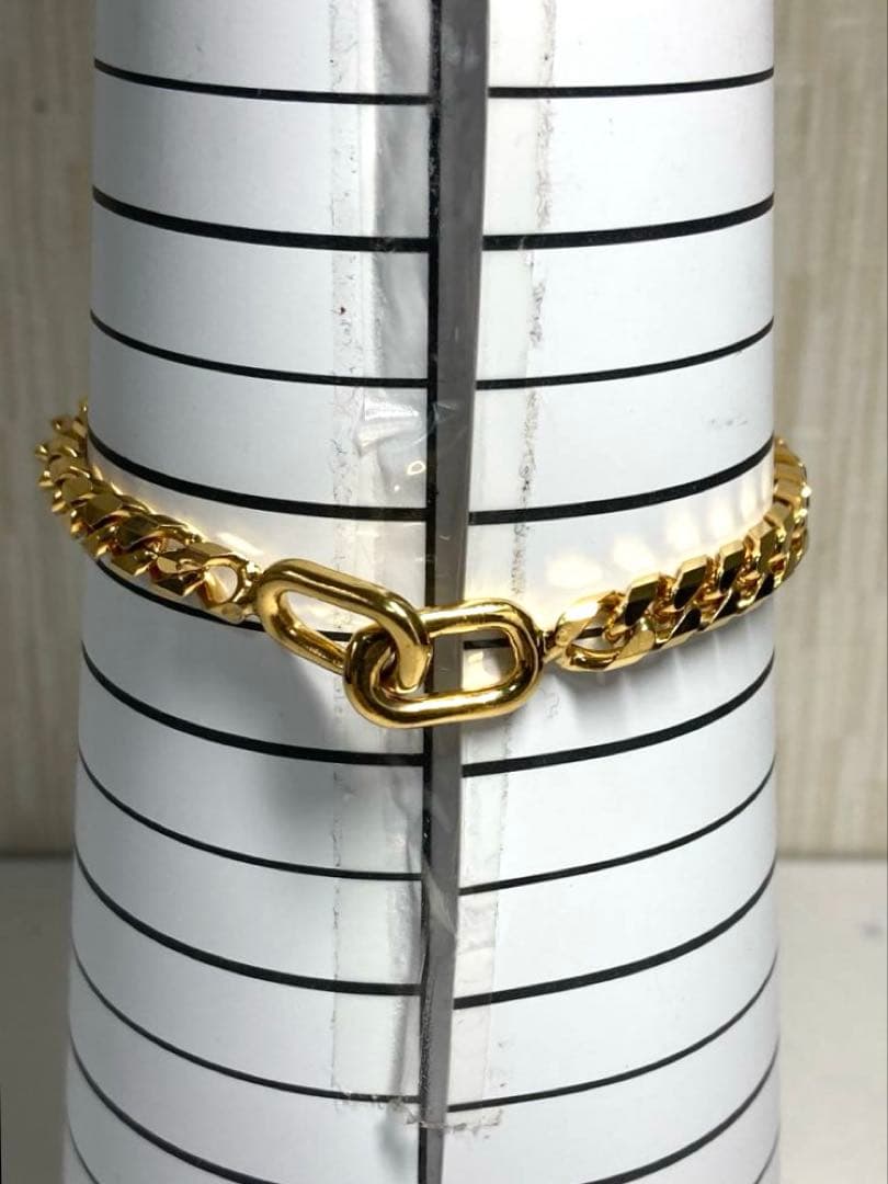 セリーヌ　マカダム　プレート　ゴールド金具　ブレスレット