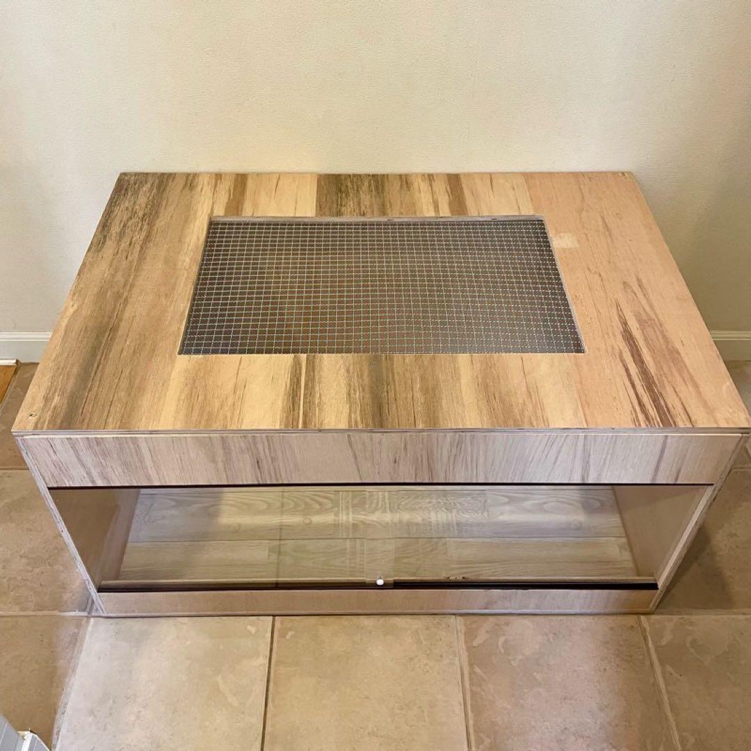 爬虫類ケージ　木製ケージ　広葉樹林　フトアゴ　ハリネズミ プロフ必読　フルオプ