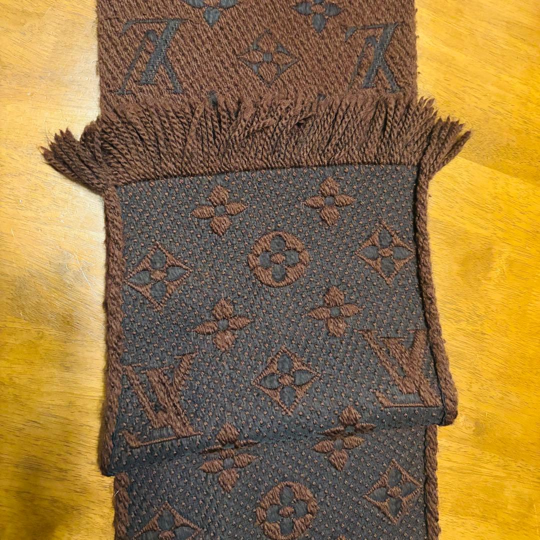 LOUIS VUITTON ブラウン マフラー