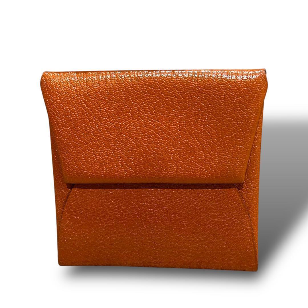 極美品 HERMES エルメス バスティア シェーブル ケース ミニ財布