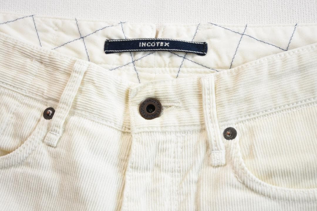 INCOTEX（インコテックス）セルビッチ刺繍が入ったコーデュロイパンツ31
