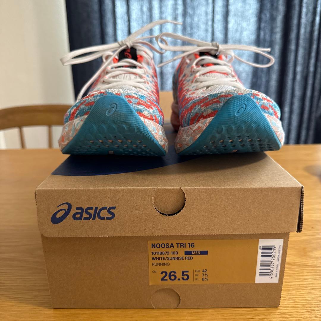 ASICS NOOSA TRI 16 26.5cm ホワイト/サンライズレッド