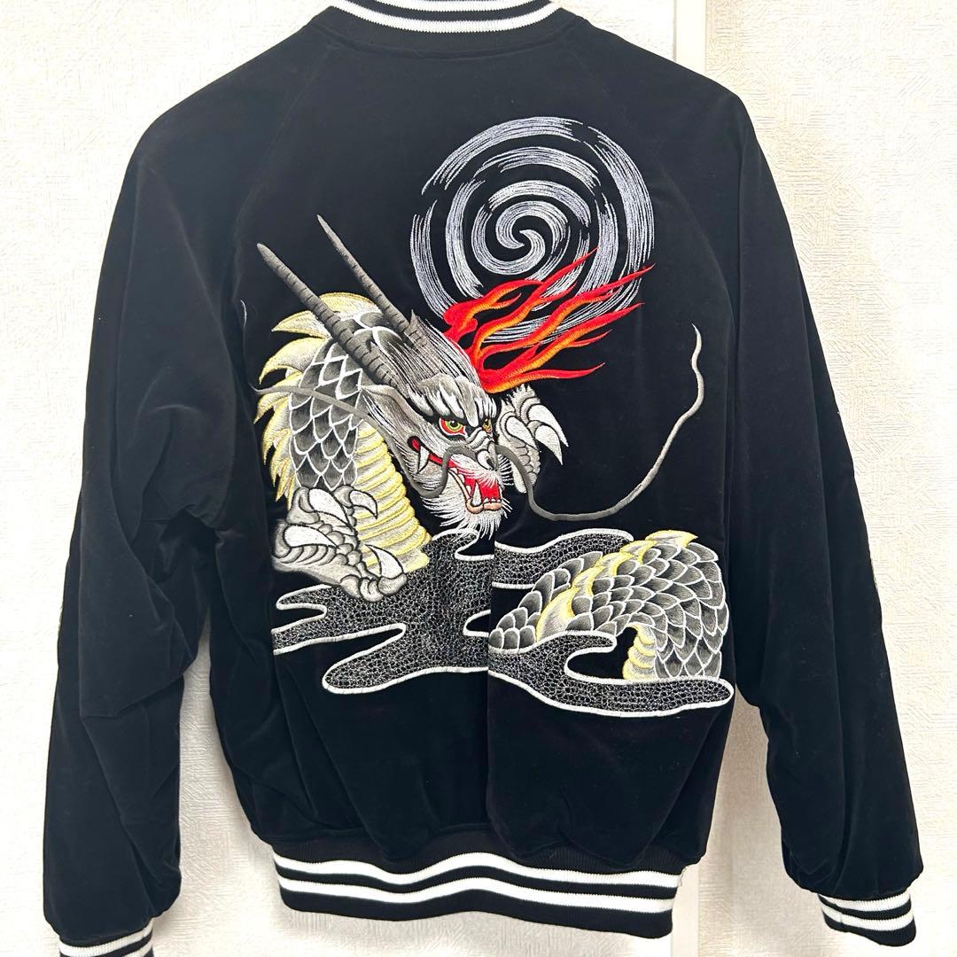 【未使用級】hoshihime 星姫 別珍 スカジャン 刺繍 フリーサイズ