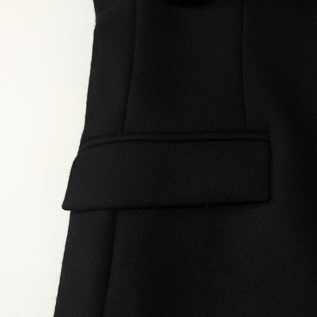 超高級4.5万カシミヤ★タグ付き★STUDIOUS チェスターコート　黒　S