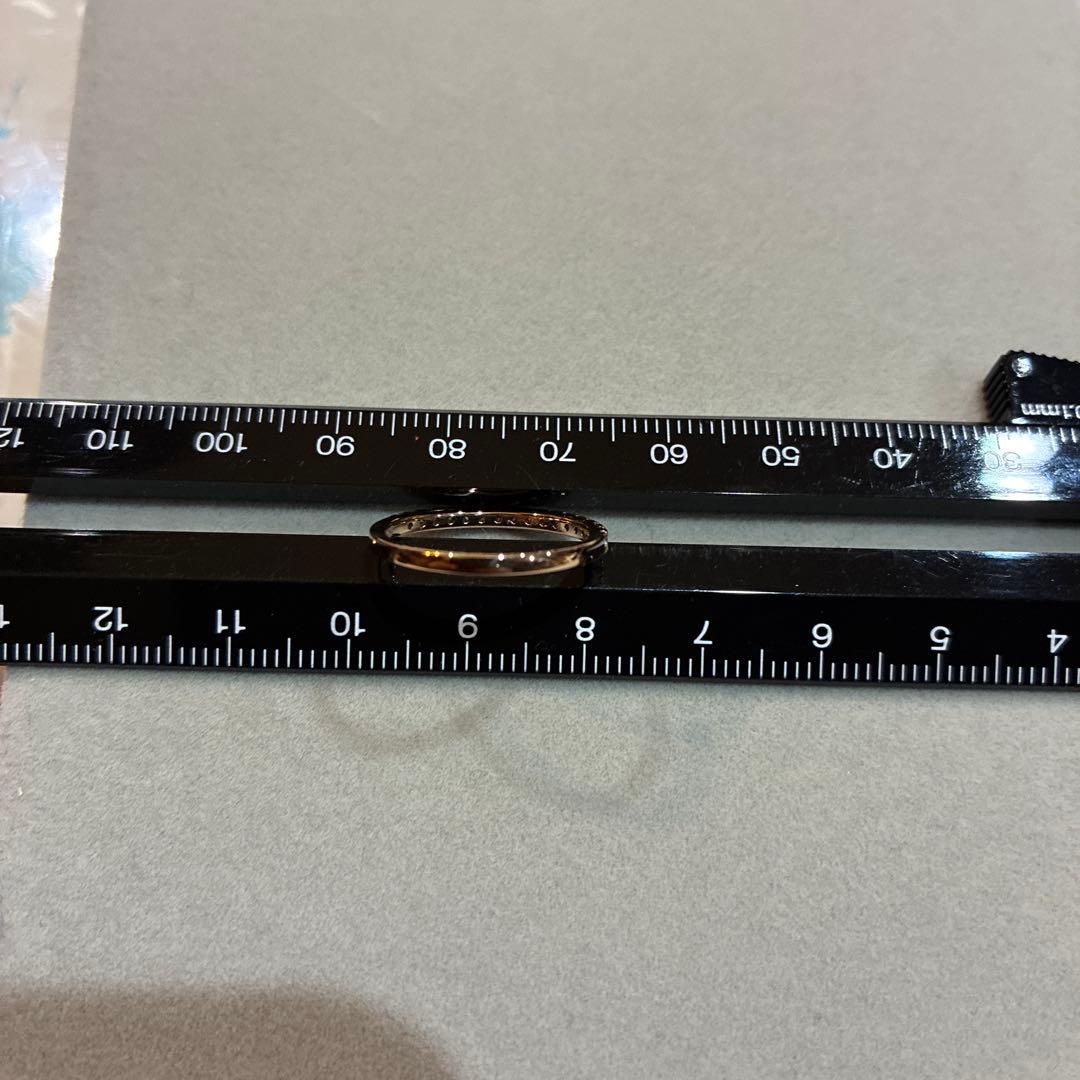 ロイヤルアッシャーダイヤモンド　0.22ctハーフエタニティリング　12号