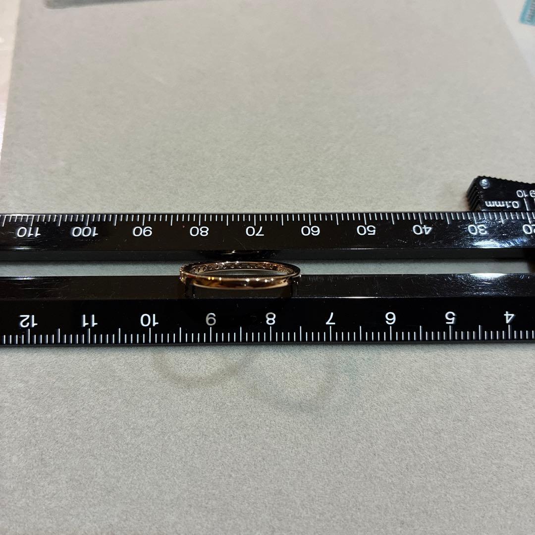 ロイヤルアッシャーダイヤモンド　0.22ctハーフエタニティリング　12号