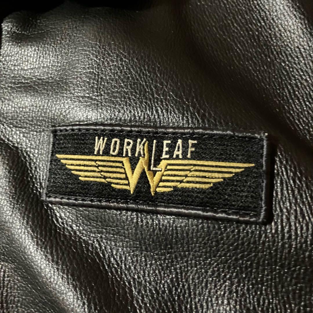 Ruu様☆vintageレザージャケットCWU-45P型フライトジャケット本革黒