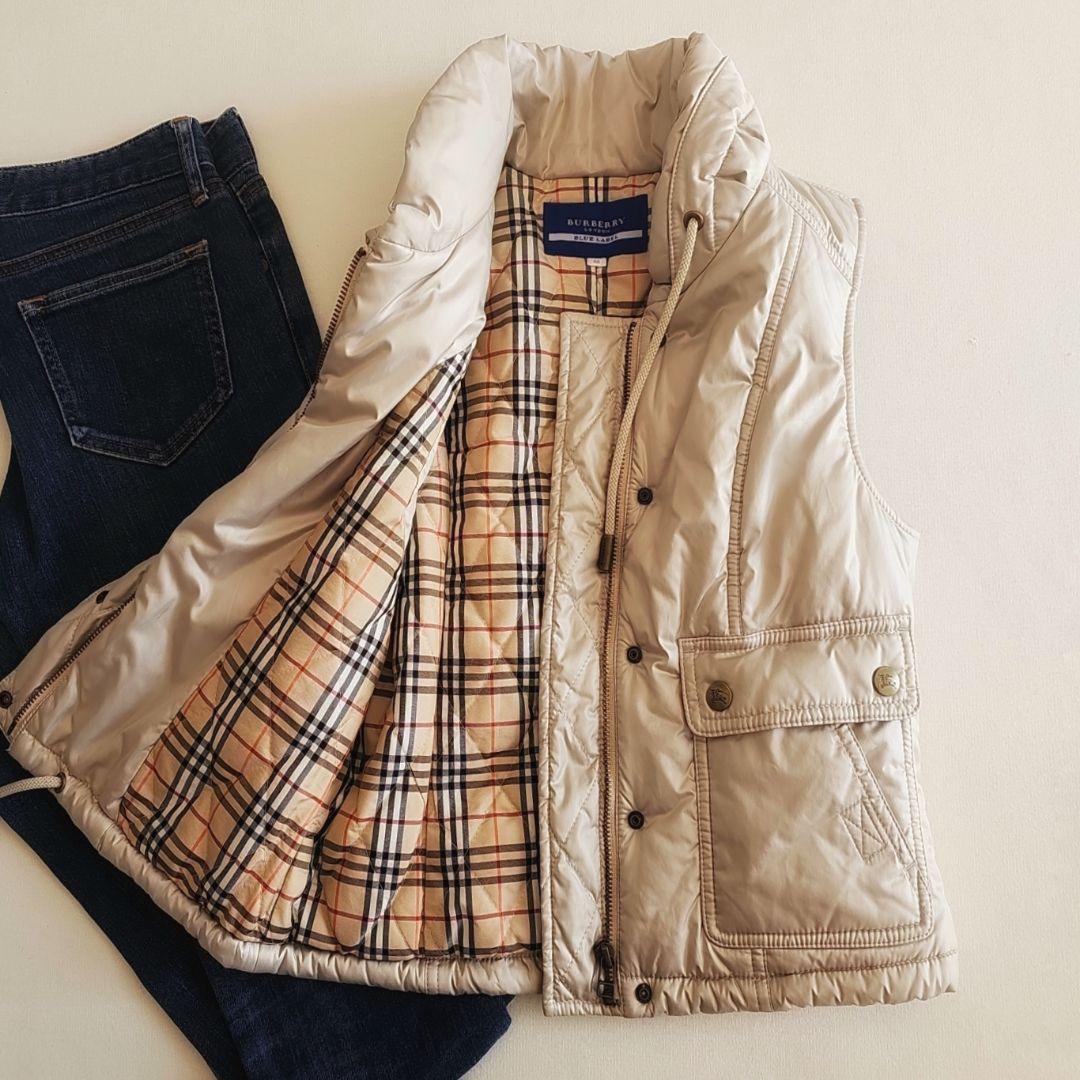 BURBERRY バーバリー ブルーレーベル 裏地ノバチェック 中綿 ベスト