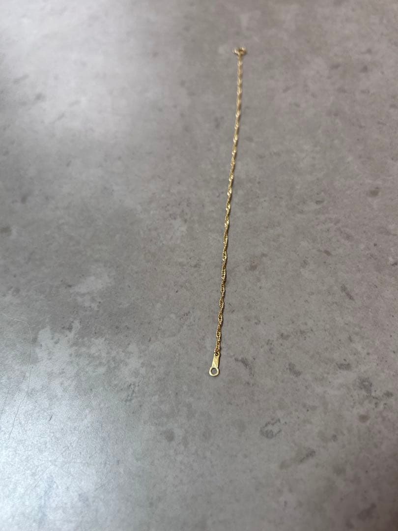 K18YG スクリューチェーンブレスレット