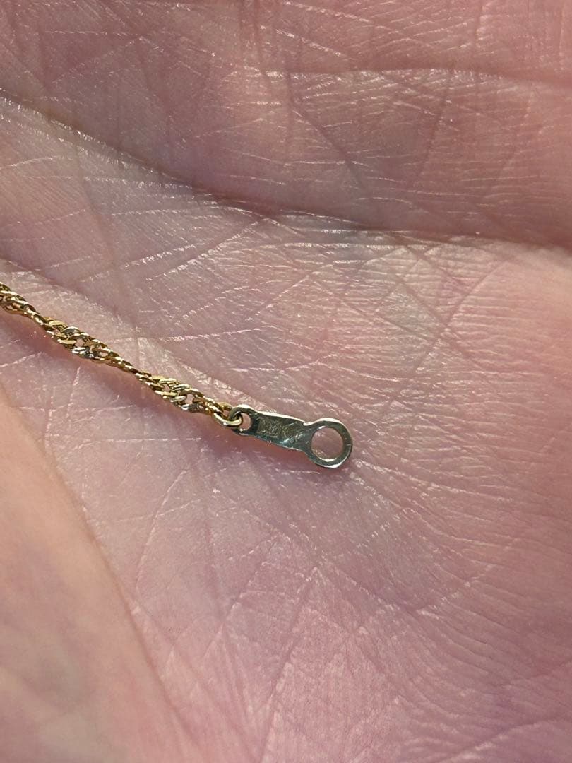 K18YG スクリューチェーンブレスレット