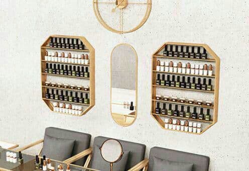 【ネイル棚壁に赤いマニキュア鉄ジェルネイル展示化粧品棚棚収納棚】4